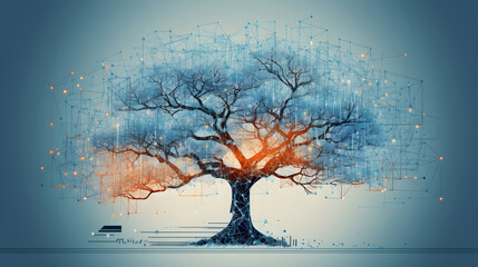 Technology tree, illustration