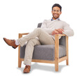 © Suresh Heyt/peopleimages.com - Relax, portrait or man with a smile, entrepreneur or happy guy isolated on a transparent background. Gentleman, interview or professional or proud male employee or business owner with a career or png