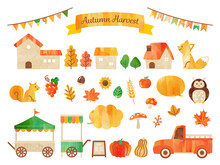 Simple Illustration Of Autumn Harvest