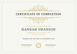 © provectors - Certificate graduation achievement diploma of success education completion classic template vector