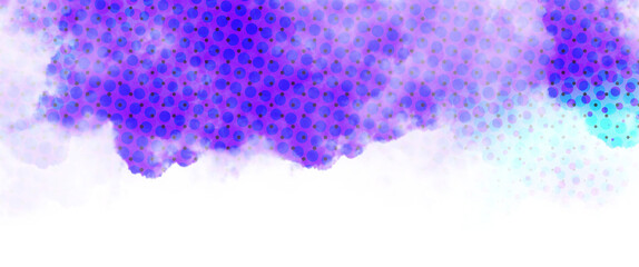 Wall Mural - abstract background with splashes on transparent background clipart blue and purple