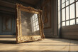 © Cheport - Beautiful ancient ornate mirror in the empty hall