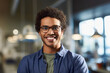 © Rafa Fernandez - Young african american Man Working as Engineer or Scientist in Technology Research Facility. AI Generative
