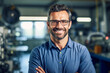 © Rafa Fernandez - Young South hispanic Man Working as Engineer or Scientist in Technology Research Facility. AI Generative