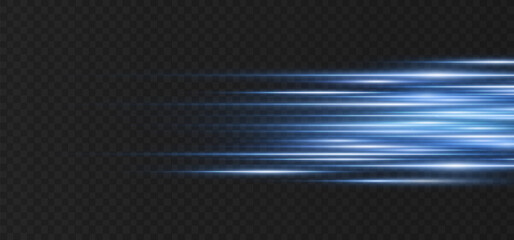 Wall Mural - vector illustration in blue color. set of light effects. glare and flash. bright beams of light. glo