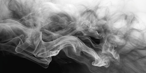 Wall Mural - Digital background featuring multiple layers of grey and white smoke, creating a captivating and dynamic composition. Generative Ai