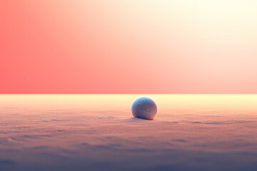 Fototapete - a minimalistic and abstract representation of a planet, with geometric patterns and subtle gradients. Generative AI technology