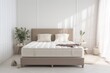 Leinwandbild Motiv Comfortable double bed with mattress