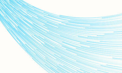 Leinwandbilder - Blue lines like fiber optic cable background. Network communication technology concept.