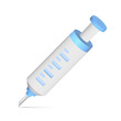 Syringe Icon 3d Illustration Medicine.