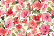 pattern flower fabric spring textile wallpaper drawing summer leaf art. Generative AI.