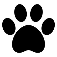 Black Animal Dog Footprint Paw