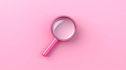Wall Mural - search bar webpage on pink background minimal search
