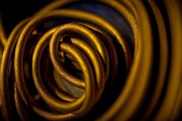 Wall Mural - A Close Up Of A Bunch Of Yellow Cords