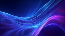 Illustration Of A Vibrant Abstract Background With Flowing Waves In Shades Of Blue And Purple