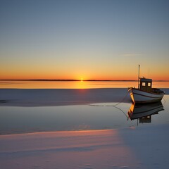 sunset, water, sky, sun, sea, lake, sunrise, ocean, nature, 