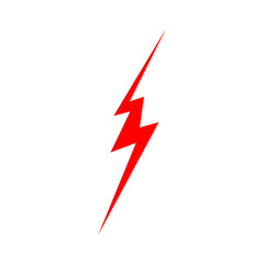 Wall Mural - Flash Icon. Thunderbolt Lightning Power Energy Electricity symbol. Flat Vector Design