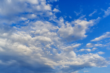 Wall Mural - Blue sky background with clouds. Sky clouds background.