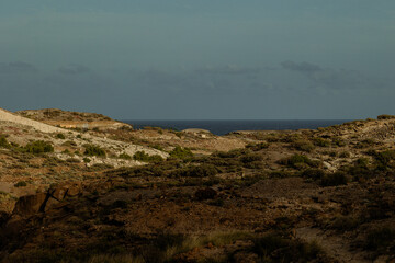 Canvas Print - view from the top of the cliff near the atlantic ocean