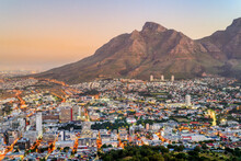 Sunset Over Cape Town City