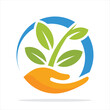 Illustration icon with the concept of managing and maintaining a plant nursery.