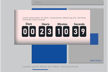 work analysis template design, website design, web page, vector, profile, watch, clock, timer, time
