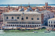 View from above over the Grand Canal with Doge s Palace (Palazzo Ducale) in Venice