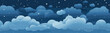 clouds night falling star texture vector isolated illustration