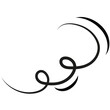 Outline drawing of a breath of wind.Wind blow  in line style.Wave flowing illustration with hand drawn doodle cartoon style.
