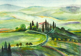 Fototapeta Sypialnia - bright Tuscan landscape