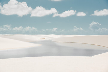 Canvas Print - white sand dunes