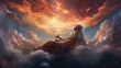 Prophet in a Vision on the Clouds
