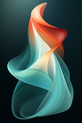 Wall Mural - abstract swirling shapes in pleasing pastel colors. generative ai.