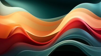 Wall Mural - abstract swirling shapes in pleasing pastel colors. generative ai.