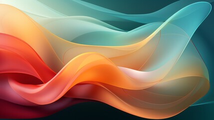 Wall Mural - abstract swirling shapes in pleasing pastel colors. generative ai.