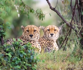 cheetah brothers at masai mara