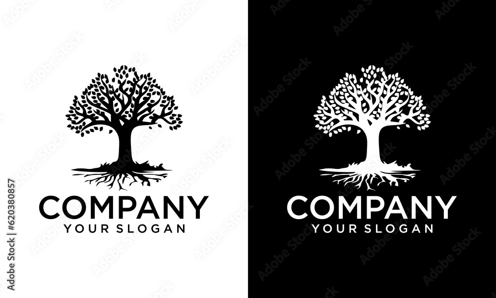 Logogram Tree Tree vector logo this beautiful tree is a symbol of life, beauty ...