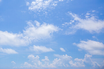 Wall Mural - blue sky and white clouds or cloudscape.
