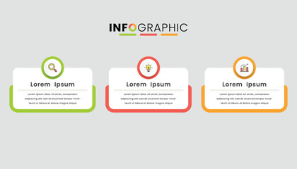 Infographic template design for business presentation