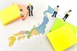 Leinwandbild Motiv 日本国内のビジネスを考える人たち