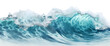 © Honey Bear - Water waves isolated on transparent background cutout. Sea, sea waves, waves with foam. Isolated on transparent background. KI.