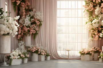 Wall Mural - wedding decoration Made with Generative AI