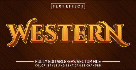 western text editable style effect