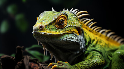 Canvas Print - iguana on a branch