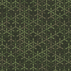 Canvas Print - Texture military camouflage seamless pattern. Abstract army vector illustration