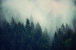 Leinwandbild Motiv Misty mountain landscape