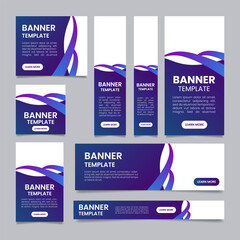 Wall Mural - event management services promo web banner design template. vector flyer with text space. advertisin
