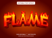 Flame 3D Light Editable Text Effect