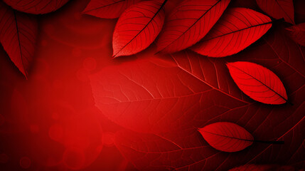 Red Leaf Wallpaper Background Image | Generative AI