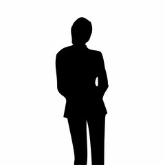 Wall Mural - silhouette of a businessman